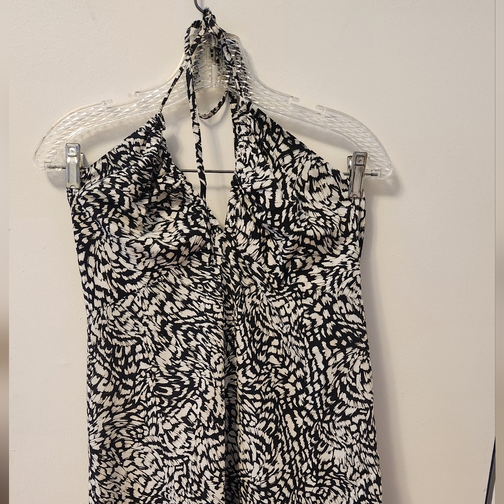 Summer dress from H&M, gray and white patten.